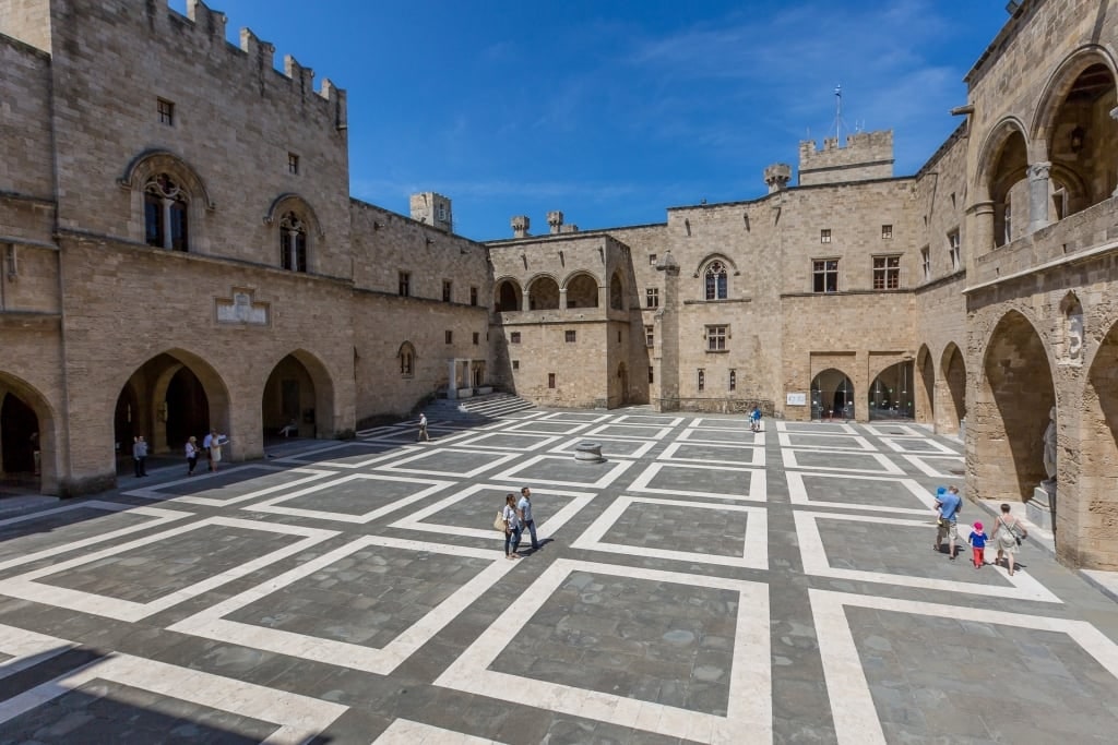 The Palace of the Grand Master and the medieval maze