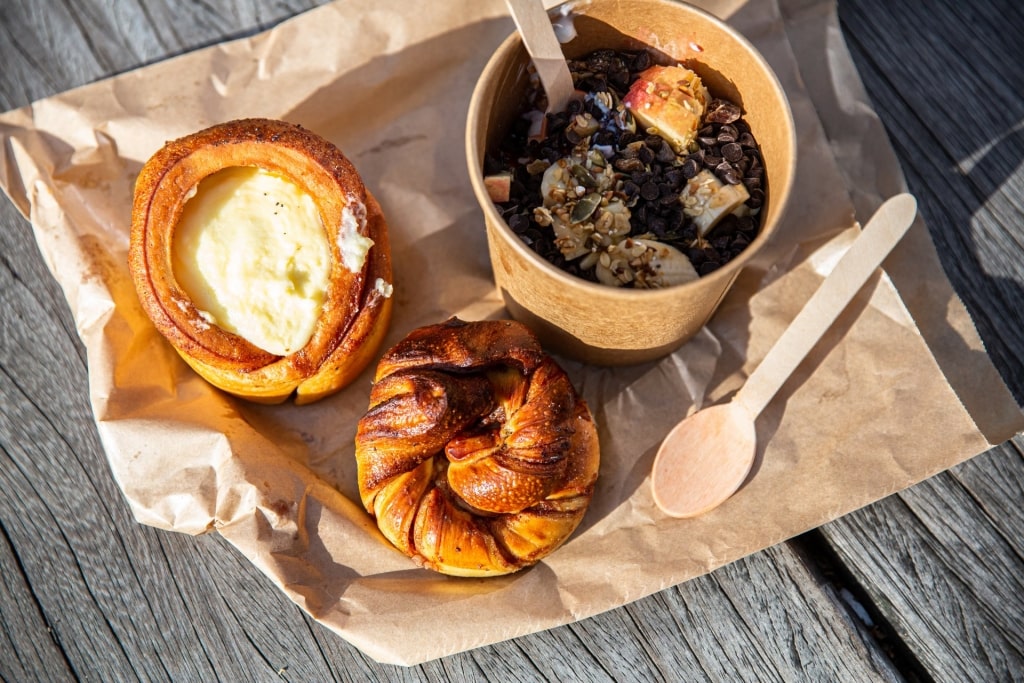 Pastries at a local bakery in Copenhagen