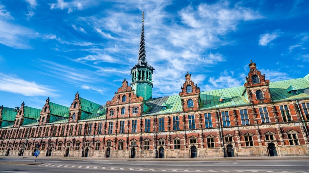 Beautiful architecture of the Old Stock Exchange