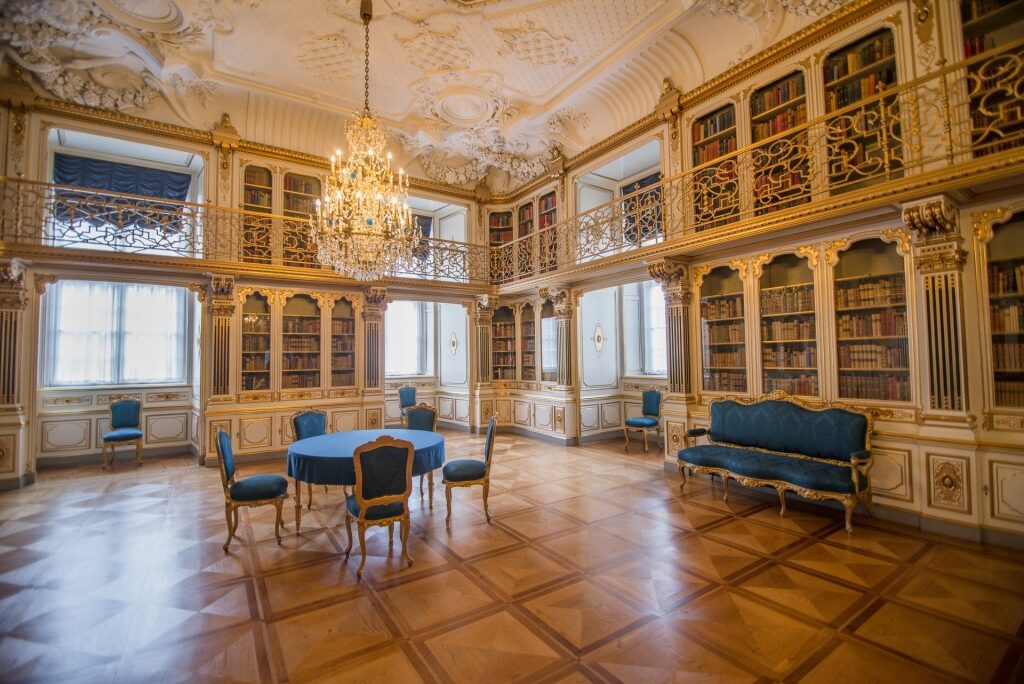 Majestic interior of Rosenborg Castle