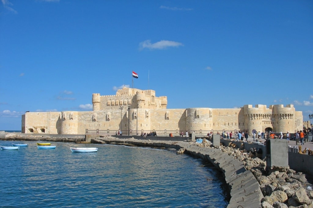 Seaside view of Citadel of Qaitbay