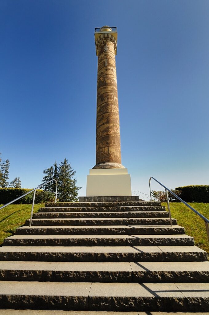 Iconic Astoria Column in Oregon