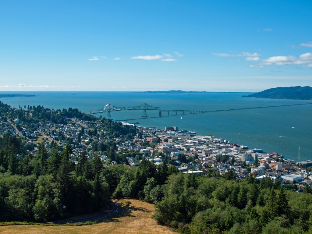 Beautiful view of Astoria from Coxcomb Hill