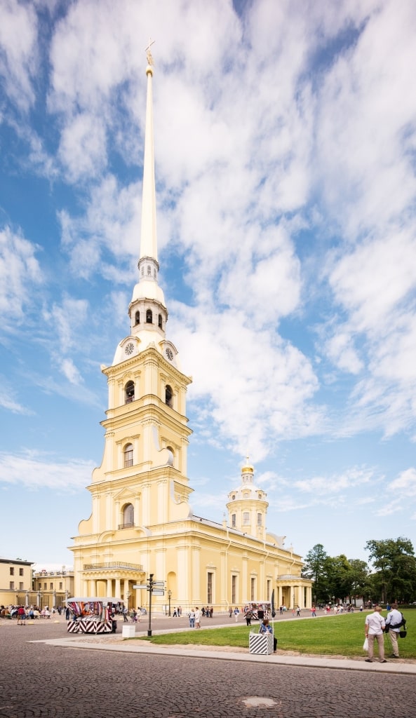 Beautiful facade of Peter and Paul Fortress