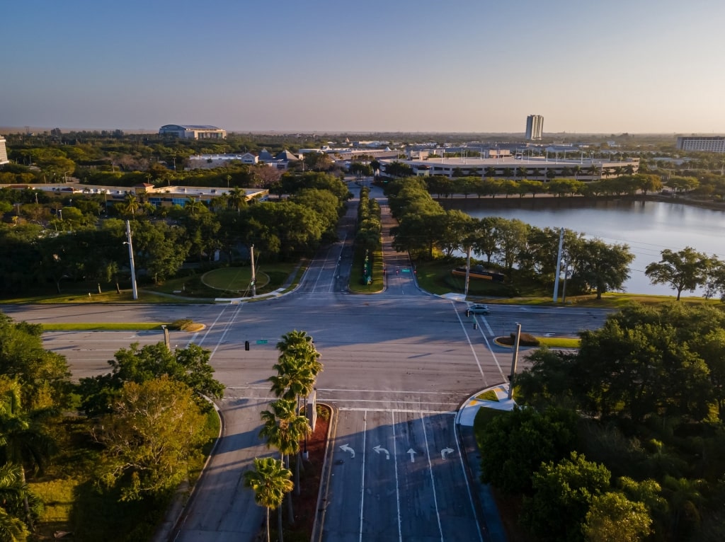 Aerial view of Sawgrass Mills