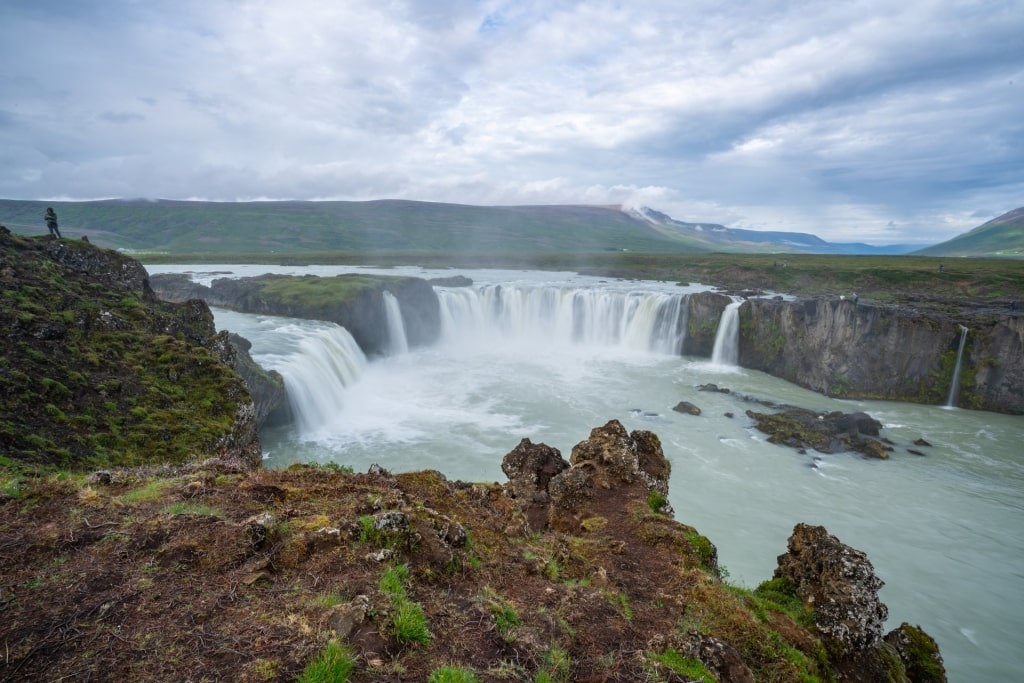 Scenic view of Godafoss 