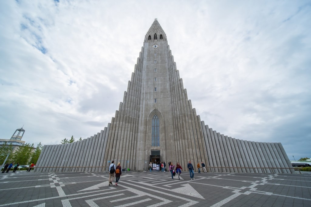 Unique architecture of Hallgrimskirkja