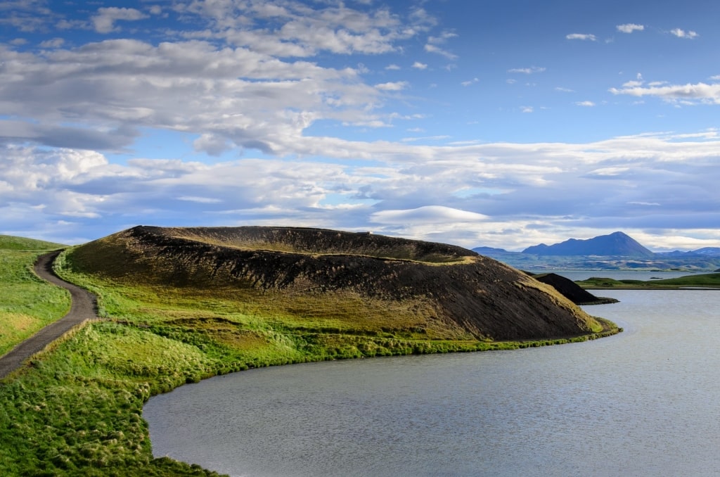 Waterfront view of Lake Myvatn 