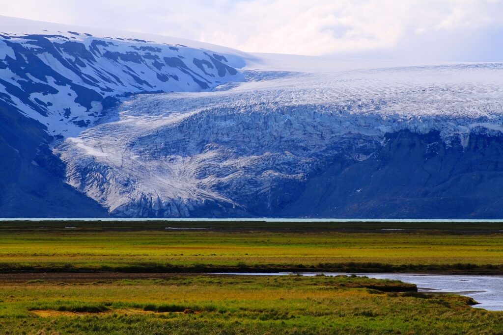 Amazing view of Langjökull Glacier 
