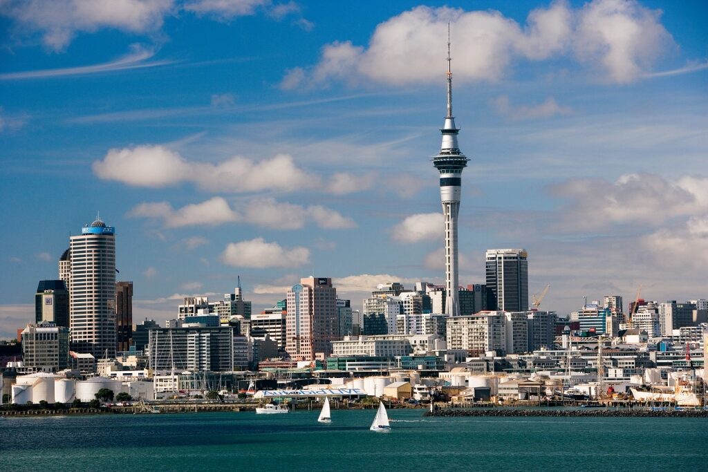 Beautiful view of Auckland skyline