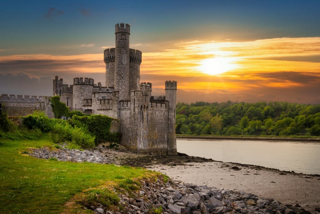 Blackrock Castle in Cork at sunset