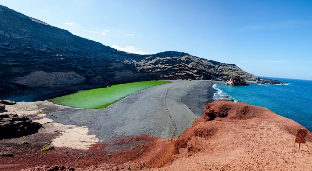 El Golfo, one of the most beautiful black sand beaches in the world