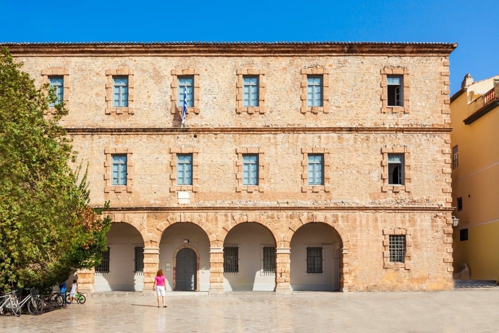 Archaeological Museum of Nafplio located on Syntagma Square