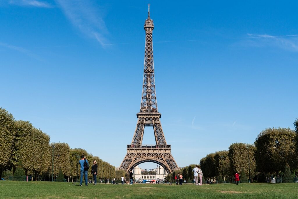 Eiffel Tower, one of the famous landmarks in Paris