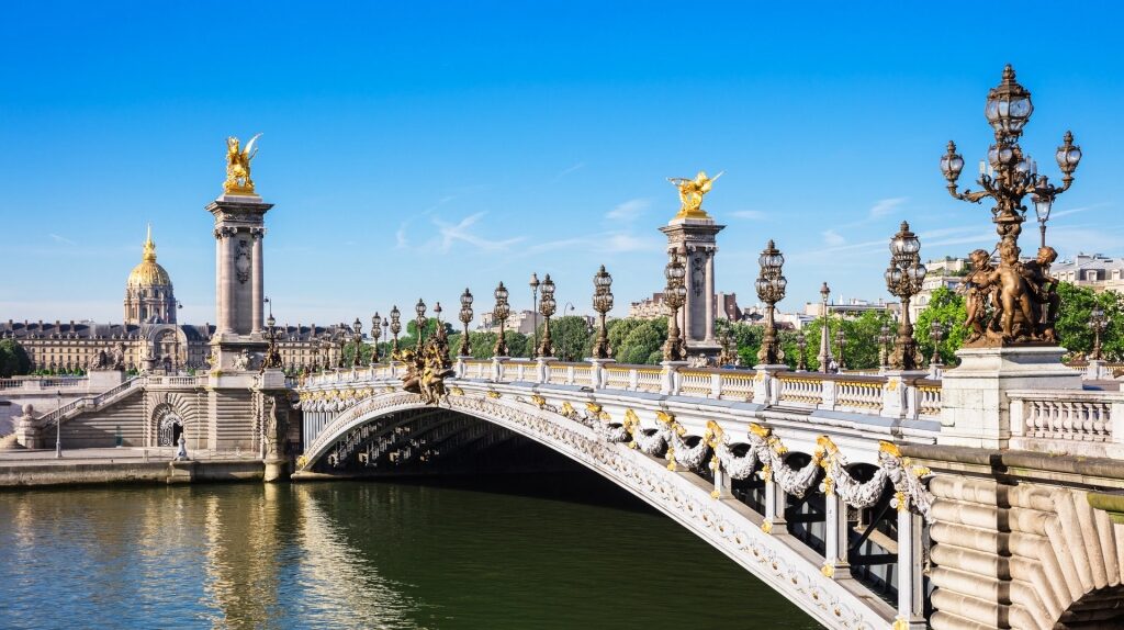 Majestic bridge of Pont Alexandre III