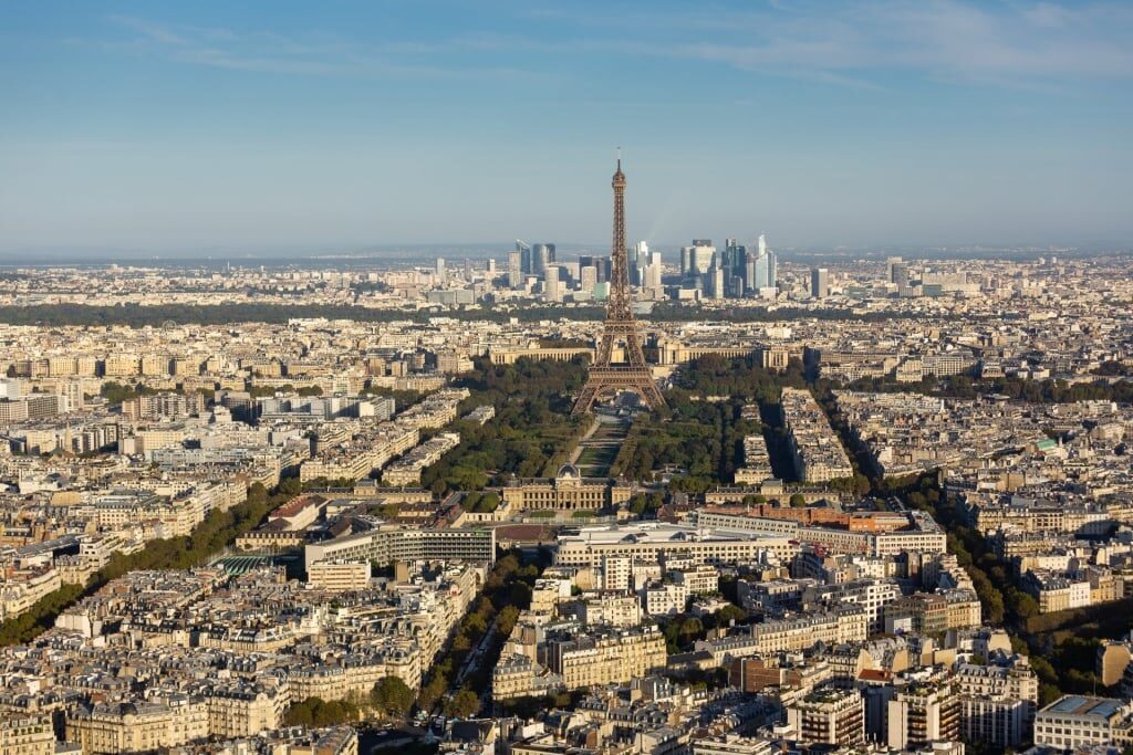 Scenic skyline of Paris