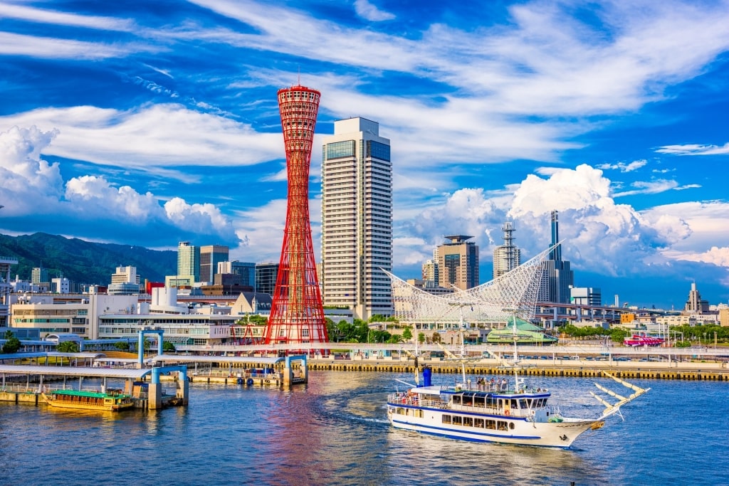 Kobe port, one of the most popular Japan landmarks