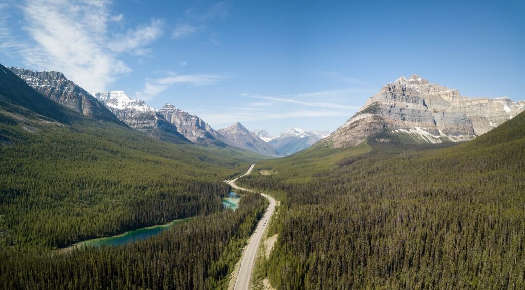 Lush landscape of the Canadian Rockies, Canada