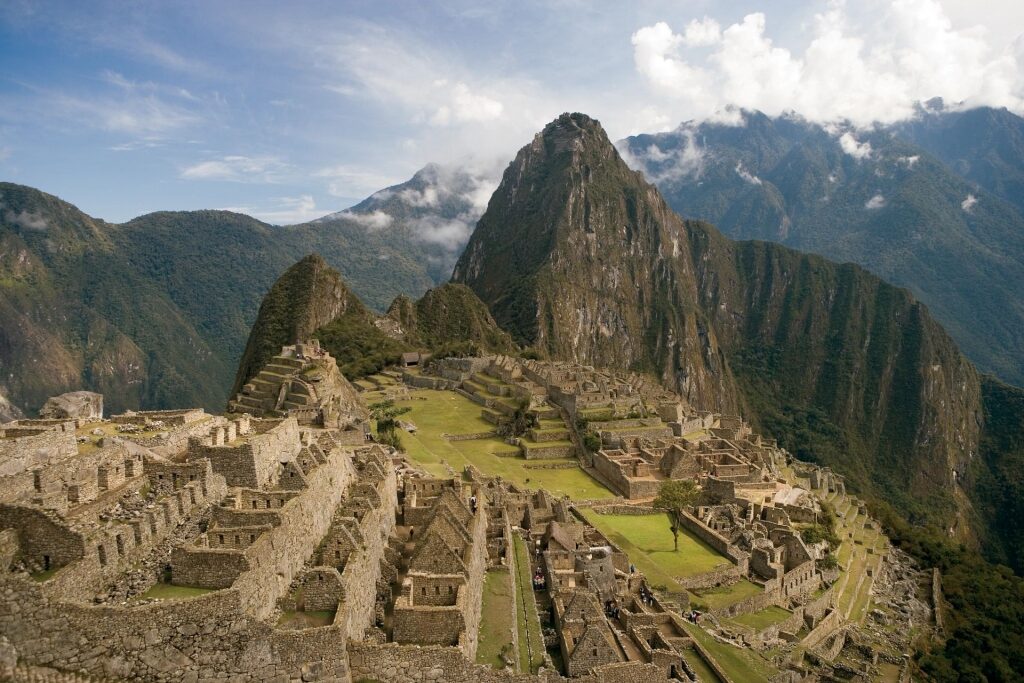 View of Huayna Picchu with Machu Picchu