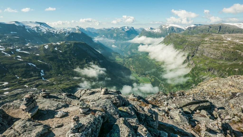 Scenic view from Mount Dalsnibba