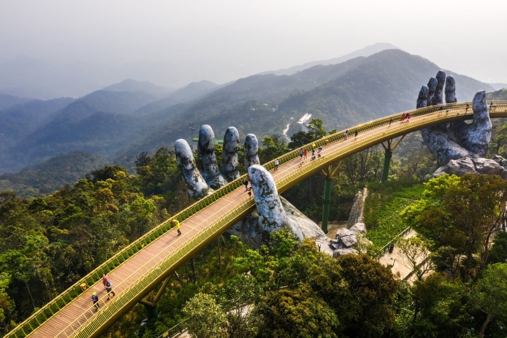 The Golden Bridge, one of the best places to visit in Vietnam