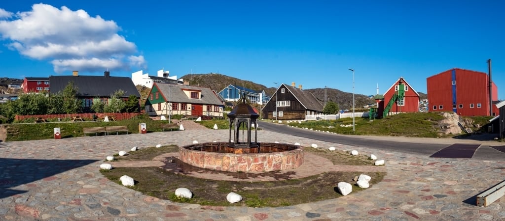 Historic fountain in Qaqortoq