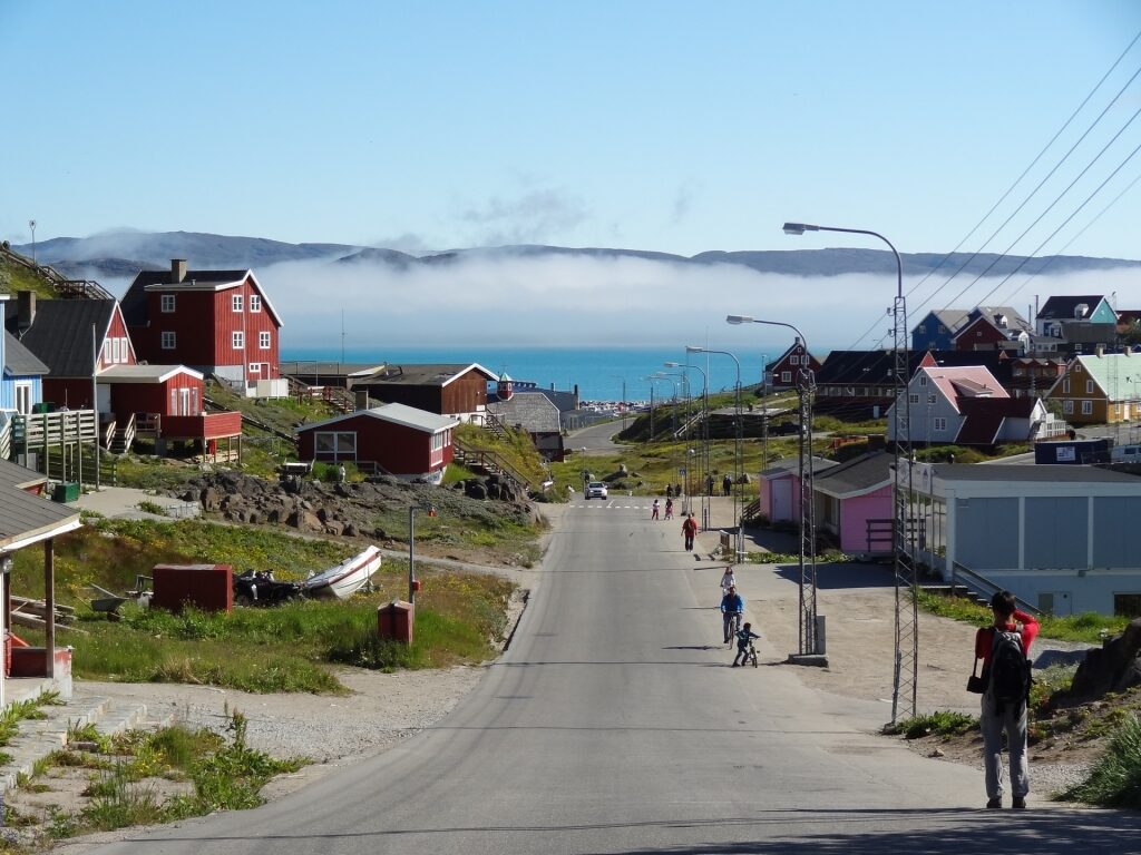 Wide road in Qaqortoq