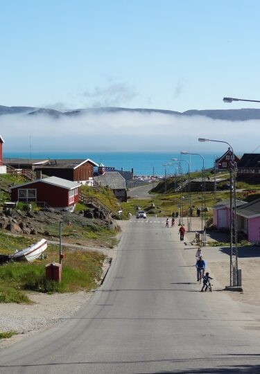 Wide road in Qaqortoq