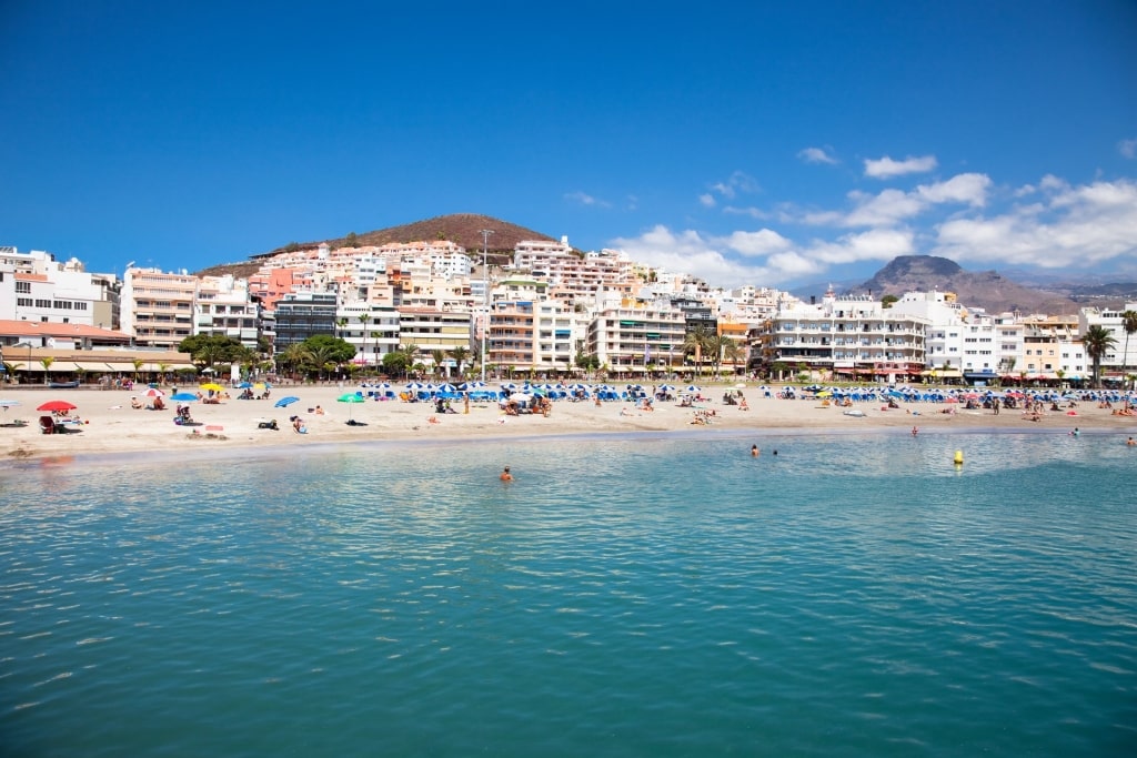 White sands of Playa de Las Vistas 