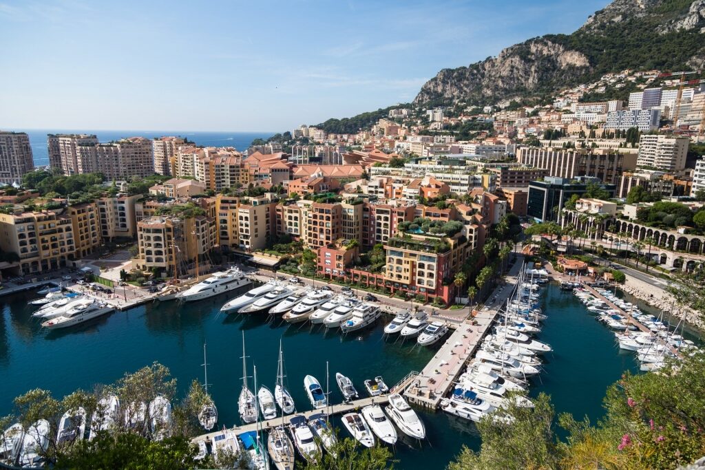 Glitzy coastline of Monaco