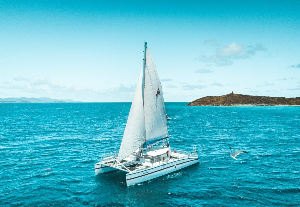 Catamaran ride in St Thomas