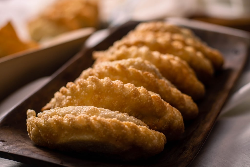 Delicious plate of empanadas