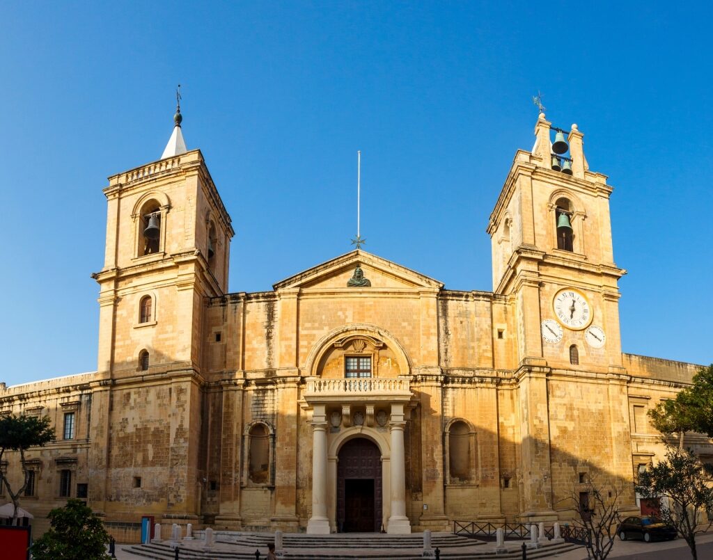 Beautiful facade of St. John’s Co-Cathedral