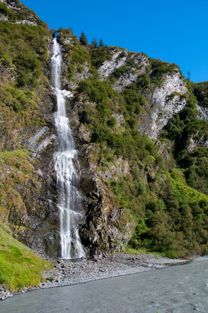 Majestic view of Bridal Veil Falls