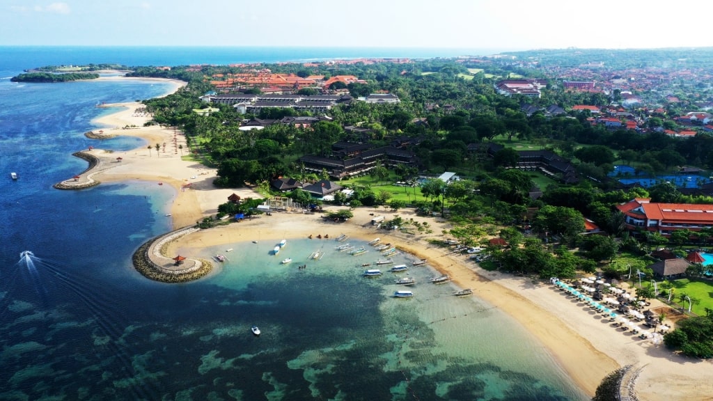 Golden sands of Sanur Beach