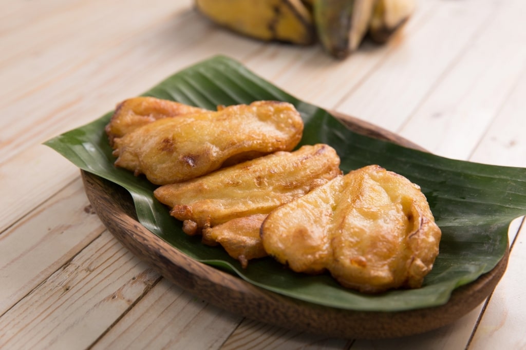 Tasty slices of Pisang Goreng