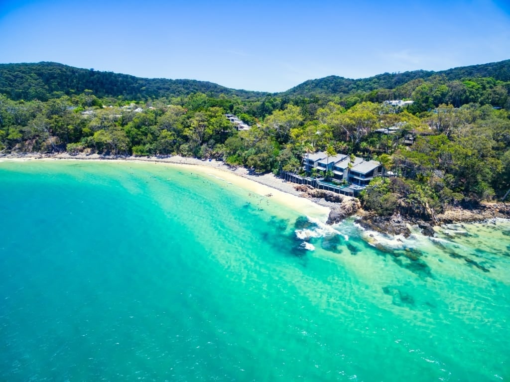 Turquoise waters of Noosa Heads Main Beach, Queensland