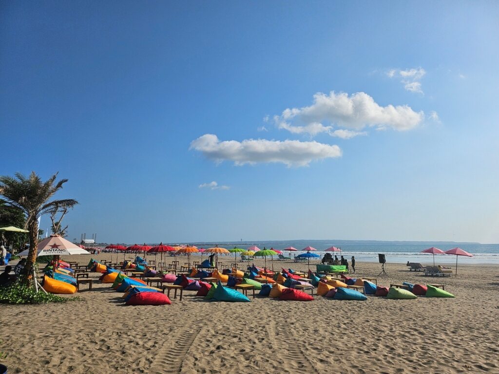 People lounging on Seminyak