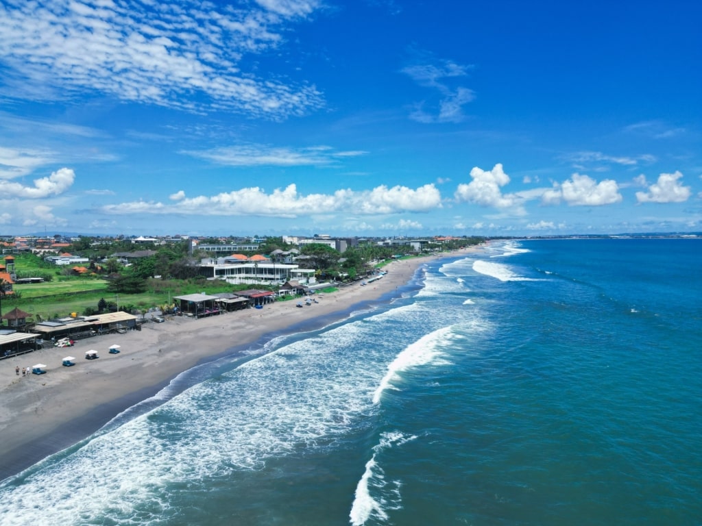 Aerial view of Canggu