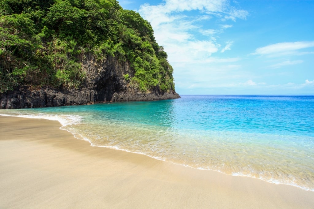 Clear waters of Pasir Putih Beach