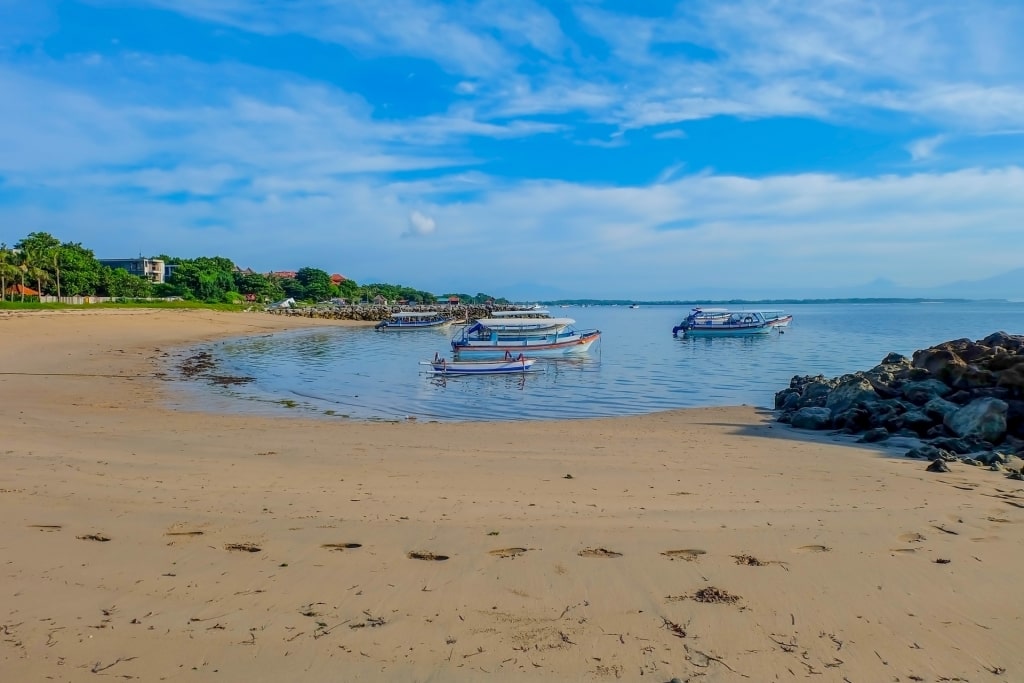 Fine sands of Tanjung Benoa Beach