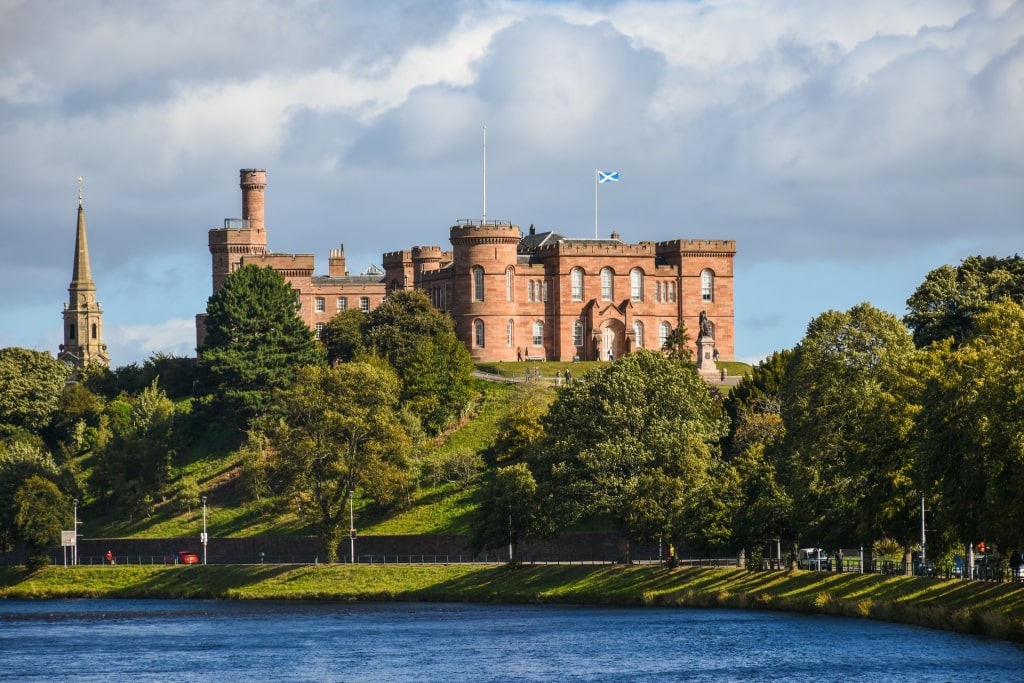 Landscape of the majestic Inverness Castle