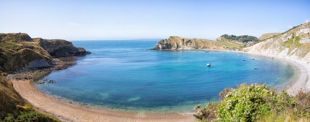 Lulworth Cove along Jurassic Coast, near Portland, Dorset