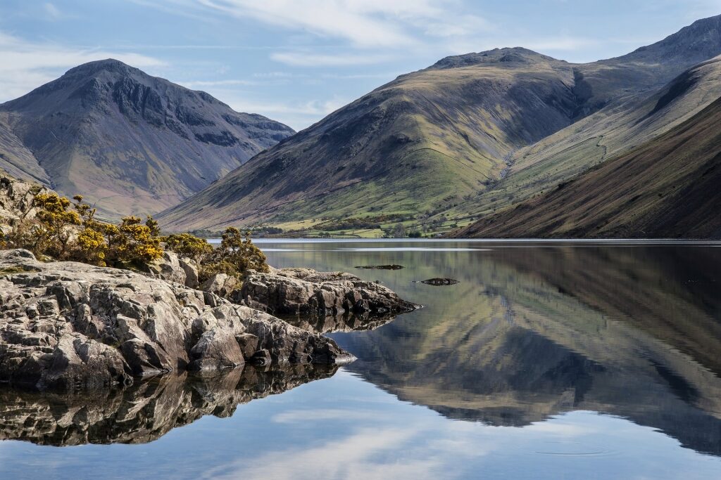 Picturesque landscape of Scafell Pike, Lake District, near Liverpool