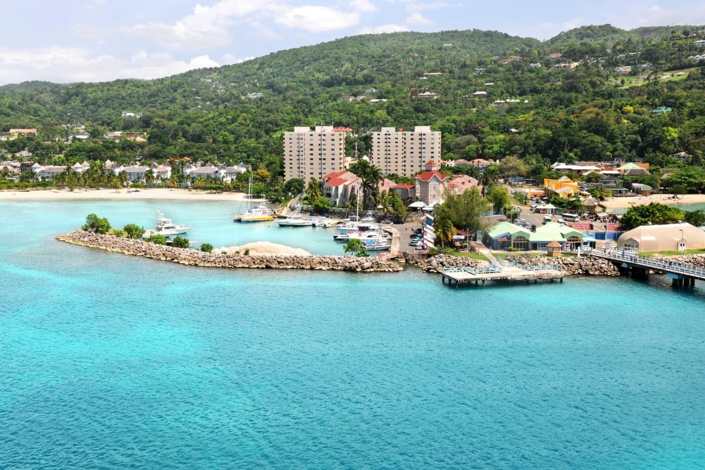 View of Main Street in Ocho Rios, Jamaica