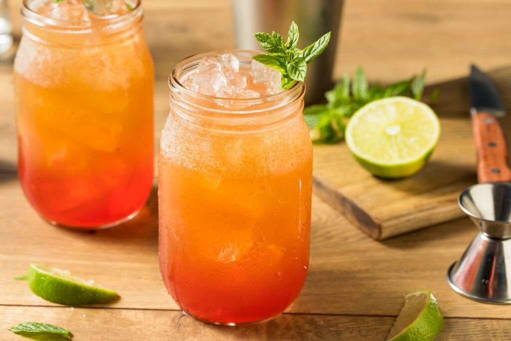 Glasses of Planter's Rum Punch 