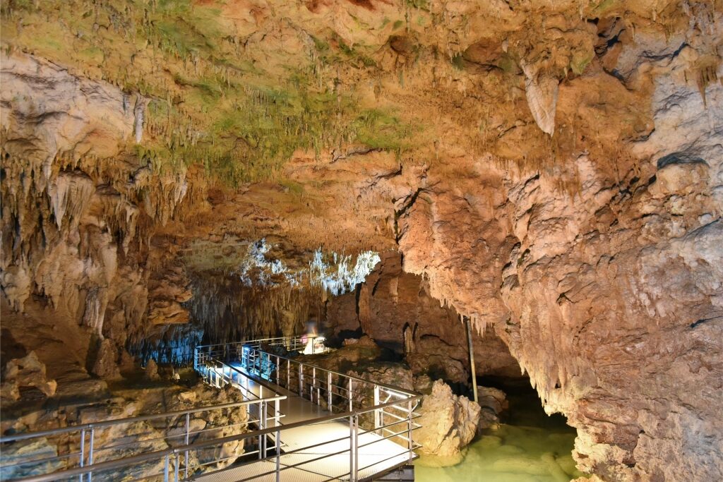 Rock formations inside Gyokusendo Cave, Okinawa