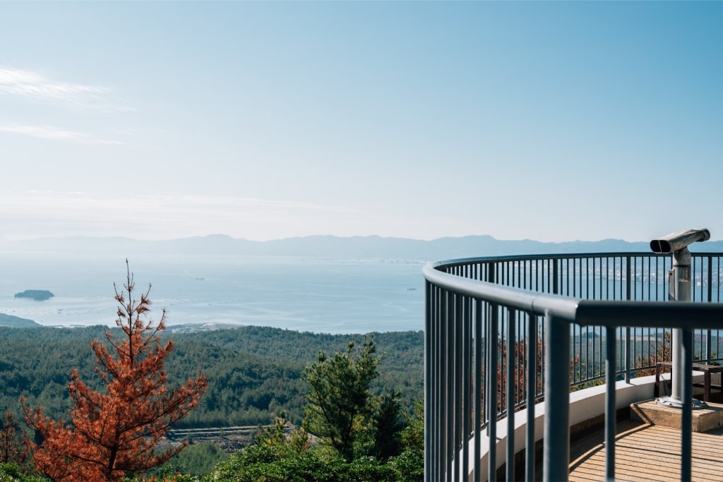 Scenic view from Yunohira Observatory, Kagoshima