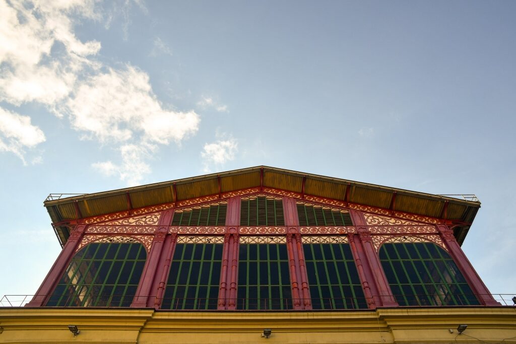Colorful exterior of Mercato Centrale, Florence