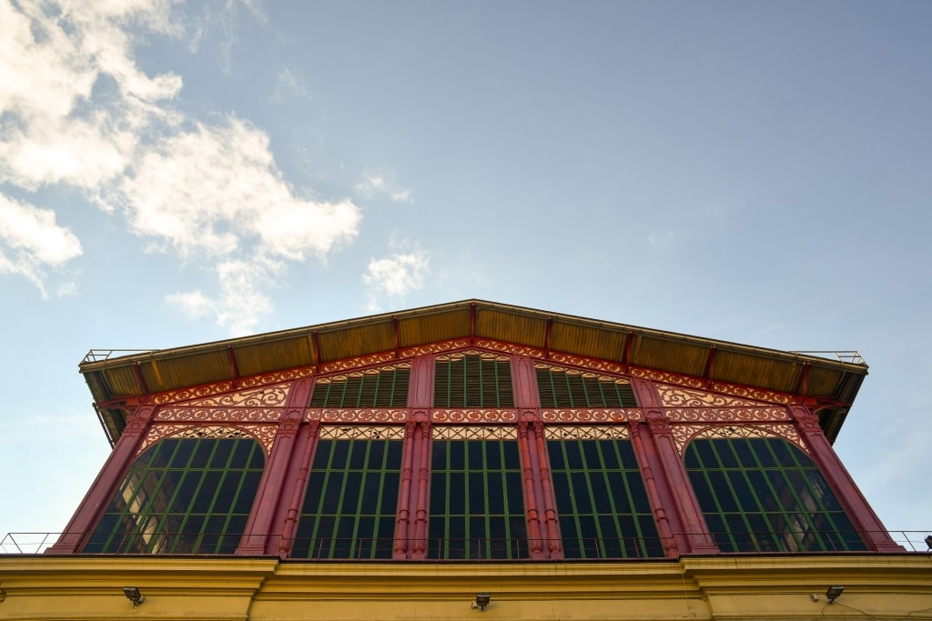 Colorful exterior of Mercato Centrale, Florence